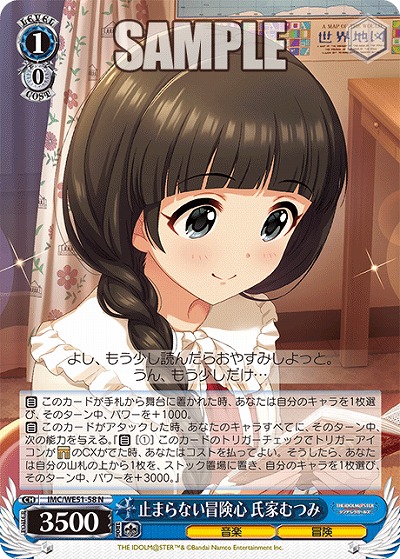 止まらない冒険心 氏家むつみ 【IMC/WE51/58N】